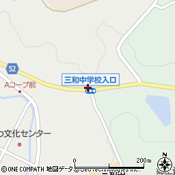 広島県三次市三和町上板木616周辺の地図