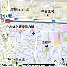 大阪府東大阪市下小阪1丁目3周辺の地図