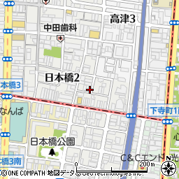 大阪府大阪市中央区日本橋2丁目17-4周辺の地図