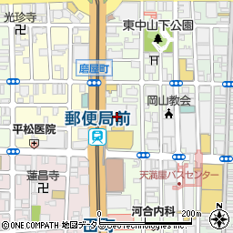 岡山市役所環境局　環境部粗大ごみ受付センター周辺の地図