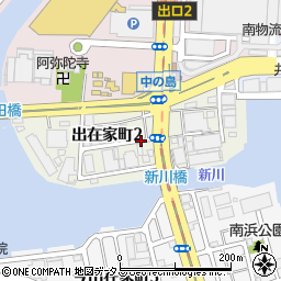 兵庫県神戸市兵庫区出在家町周辺の地図