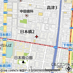 大阪府大阪市中央区日本橋2丁目17-6周辺の地図