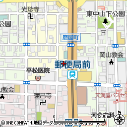 ローソンＳ岡山磨屋町店周辺の地図