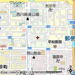 岡山県岡山市北区平和町7周辺の地図