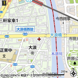 大浪橋アパート周辺の地図