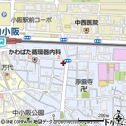 大阪府東大阪市下小阪1丁目3-4周辺の地図