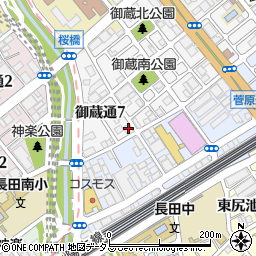 ポーラ化粧品　湊川営業所周辺の地図