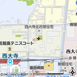 西大寺北公園周辺の地図