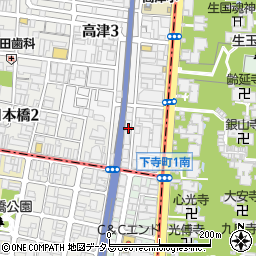 大阪府大阪市中央区高津3丁目16-5周辺の地図