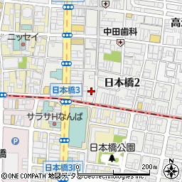 大阪府大阪市中央区日本橋2丁目10-6周辺の地図