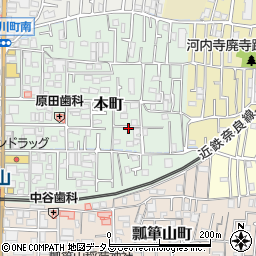 大阪府東大阪市本町10周辺の地図