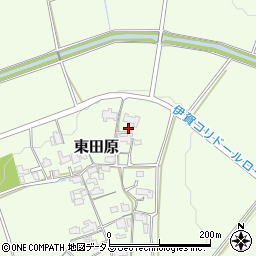 三重県名張市東田原1500周辺の地図