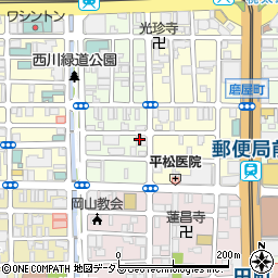 岡山県岡山市北区平和町7-10周辺の地図
