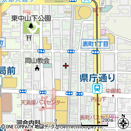 ポーラ・岡山表町店周辺の地図