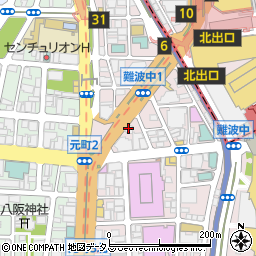 パークシティ御堂筋ビル周辺の地図