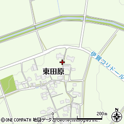 三重県名張市東田原2297周辺の地図