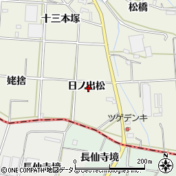 愛知県豊橋市杉山町日ノ出松周辺の地図