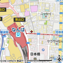 松屋難波千日前店周辺の地図