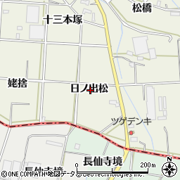 愛知県豊橋市杉山町（日ノ出松）周辺の地図