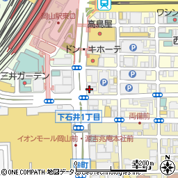 ビッグエコー BIG ECHO 岡山駅前店周辺の地図