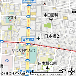 大阪府大阪市中央区日本橋2丁目10周辺の地図