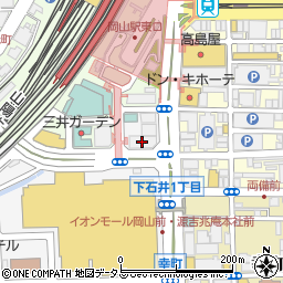 株式会社日立製作所　岡山支店周辺の地図