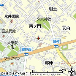 愛知県田原市神戸町西ノ門8周辺の地図