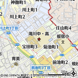 兵庫県神戸市須磨区宝田町周辺の地図