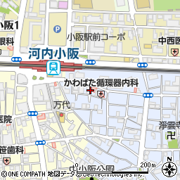 大阪府東大阪市下小阪1丁目5周辺の地図