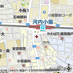 吉野家 河内小阪駅前店周辺の地図