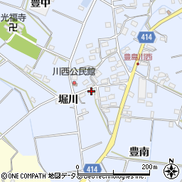 愛知県田原市豊島町川西45周辺の地図