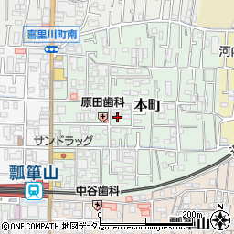 大阪府東大阪市本町9-22周辺の地図