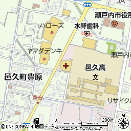 西松屋瀬戸内邑久店周辺の地図