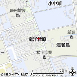静岡県磐田市竜洋稗原642周辺の地図