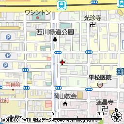 岡山県岡山市北区平和町6-27周辺の地図