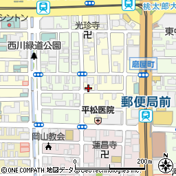 岡山県岡山市北区磨屋町7-25周辺の地図