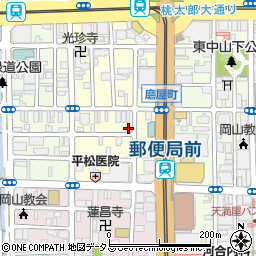 岡山県岡山市北区磨屋町7-16周辺の地図