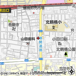鶴橋中央診療所周辺の地図