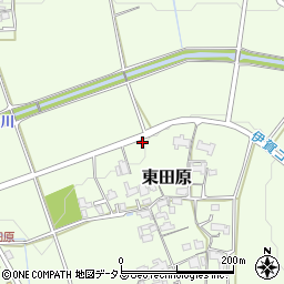 三重県名張市東田原1450周辺の地図
