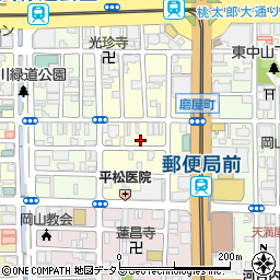 岡山県岡山市北区磨屋町7-20周辺の地図