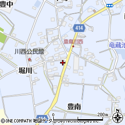 愛知県田原市豊島町川西39-1周辺の地図