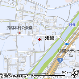 岡山県岡山市東区浅越279周辺の地図