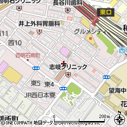 兵庫県明石市西明石南町周辺の地図