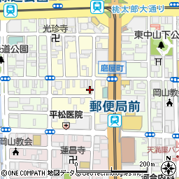 岡山県岡山市北区磨屋町7-14周辺の地図