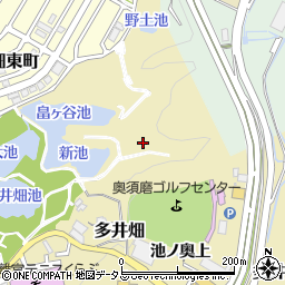 兵庫県神戸市須磨区多井畑野土周辺の地図