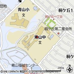 伊賀市立青山中学校周辺の地図