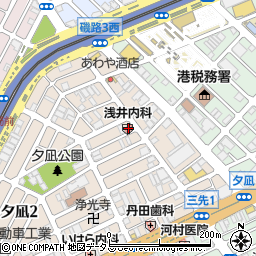 浅井内科医院周辺の地図