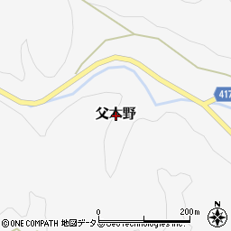 広島県神石郡神石高原町父木野周辺の地図