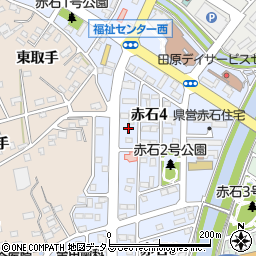 愛知県田原市赤石周辺の地図