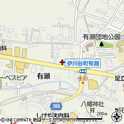 松屋神戸伊川谷店周辺の地図
